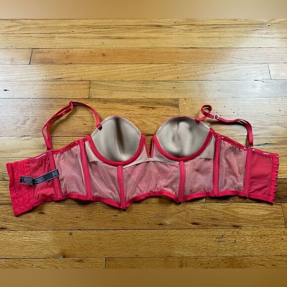 Victorias Secret Red Bustier Size 34C (Bundle 3 for 30 Deal) - Picture 5 of 9